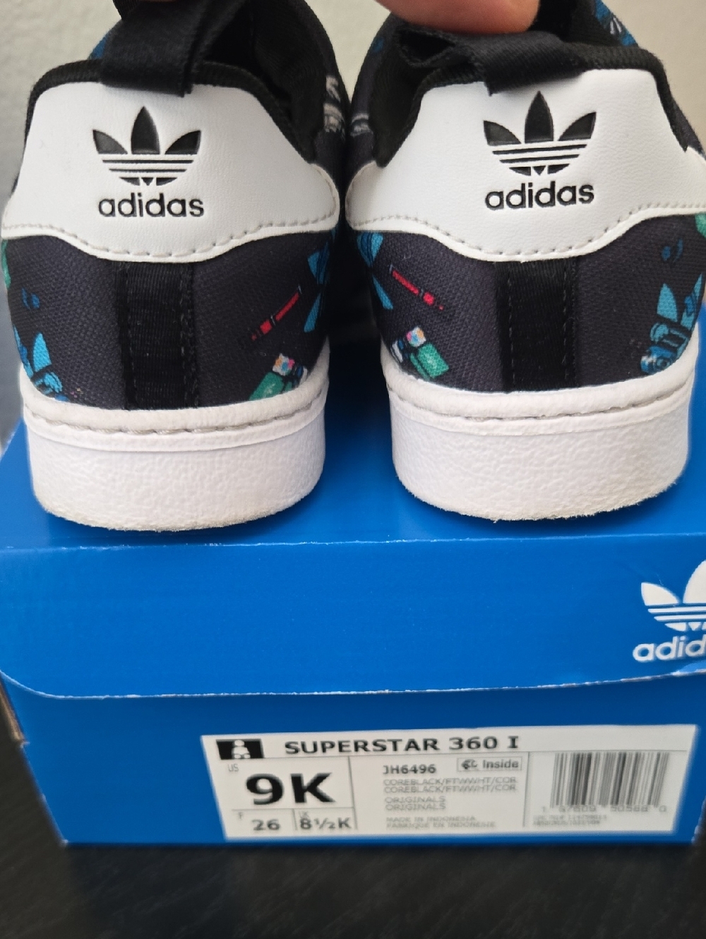 Adidas Originals 360 Superstar Print Sneakers - Picture 4 of 5